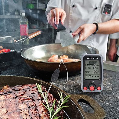 AcuRite Digital Meat Thermometer & Timer with Wireless Pager (00278)