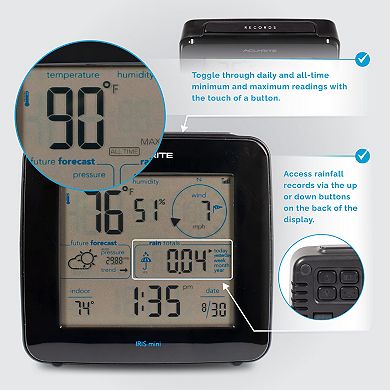 AcuRite AcuRite Iris 5-in-1 Weather Station with Wireless Monochrome Display (01122M)