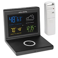 AcuRite Compact Color Weather Forecast Station with White Frame