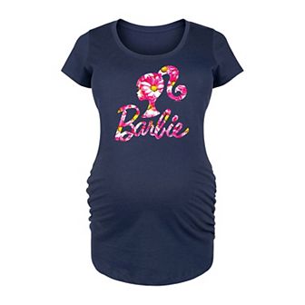 Maternity Barbie® Pink Daisy Logo Graphic Tee