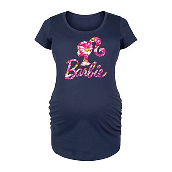 Maternity Barbie® Pink Daisy Logo Graphic Tee