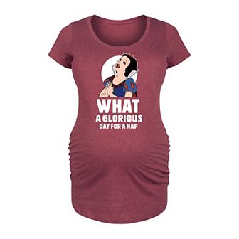 Disney Princess Snow White Maternity Nap Graphic Tee