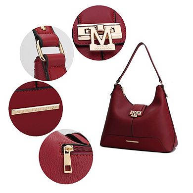 MKF Collection Graciela Women's Hobo Shoulder Bag by Mia k- 2 PCS