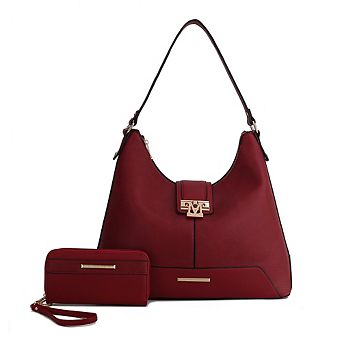 MKF Collection Graciela Women's Hobo Shoulder Bag by Mia k- 2 pc