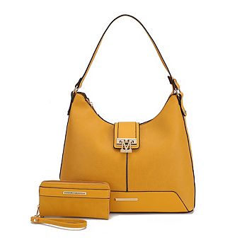 MKF Collection Graciela Women's Hobo Shoulder Bag by Mia k- 2 pc