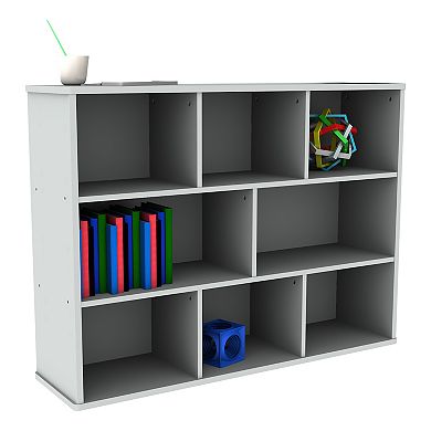 Serene Series Eight-Shelf Storage Cabinet