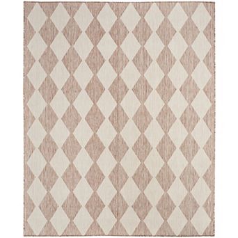 Nourison Positano Modern Diamond Outdoor Rug