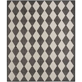 Nourison Positano Modern Diamond Outdoor Rug