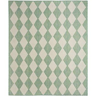 Nourison Positano Modern Diamond Outdoor Rug