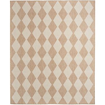 Nourison Positano Modern Diamond Outdoor Rug