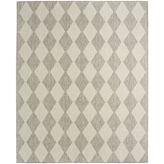 Nourison Positano Modern Diamond Outdoor Rug