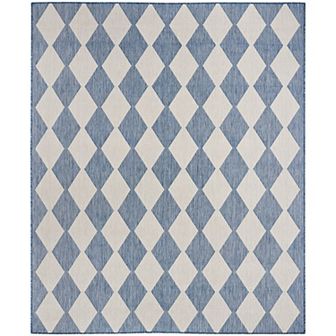 Nourison Positano Modern Diamond Outdoor Rug