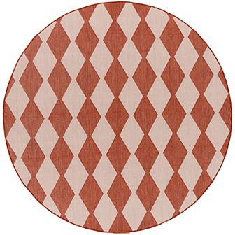 Nourison Positano Modern Diamond Outdoor Rug