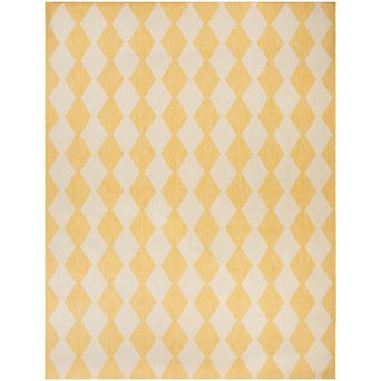 Nourison Positano Modern Diamond Outdoor Rug