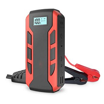 Portable Car Jump Starter: 800A Peak- 10,000mAh 6.0L Gas/3.0L Diesel