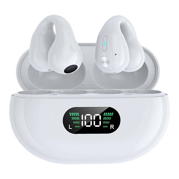 Clip-On/Open Ear-Buds-Comfortable, Bluetooth 5.3, 350mAh/18Hr Playtime