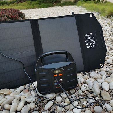 Portable Power Station: 100W, 155Wh/42000mAh & 40W Solar Panel - Combo