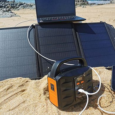 Portable Power Station: 100W, 155Wh/42000mAh & 40W Solar Panel - Combo