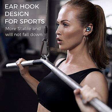 Sport Ear-Bud/Bluetooth 5.3- 28Hr Playtime, HiFi Stereo/Noise Cancel