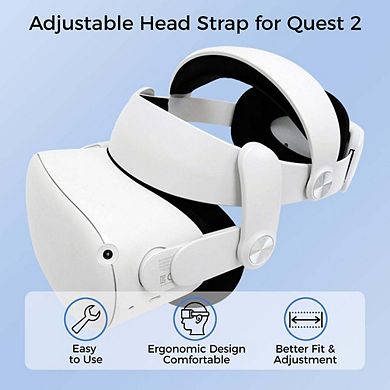 Head Strap for META Quest 2 with Adjustable Elite Strap Replacement