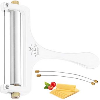 Zulay Kitchen Adjustable Hand Held Cheese Cutter with 2 Extra Wires