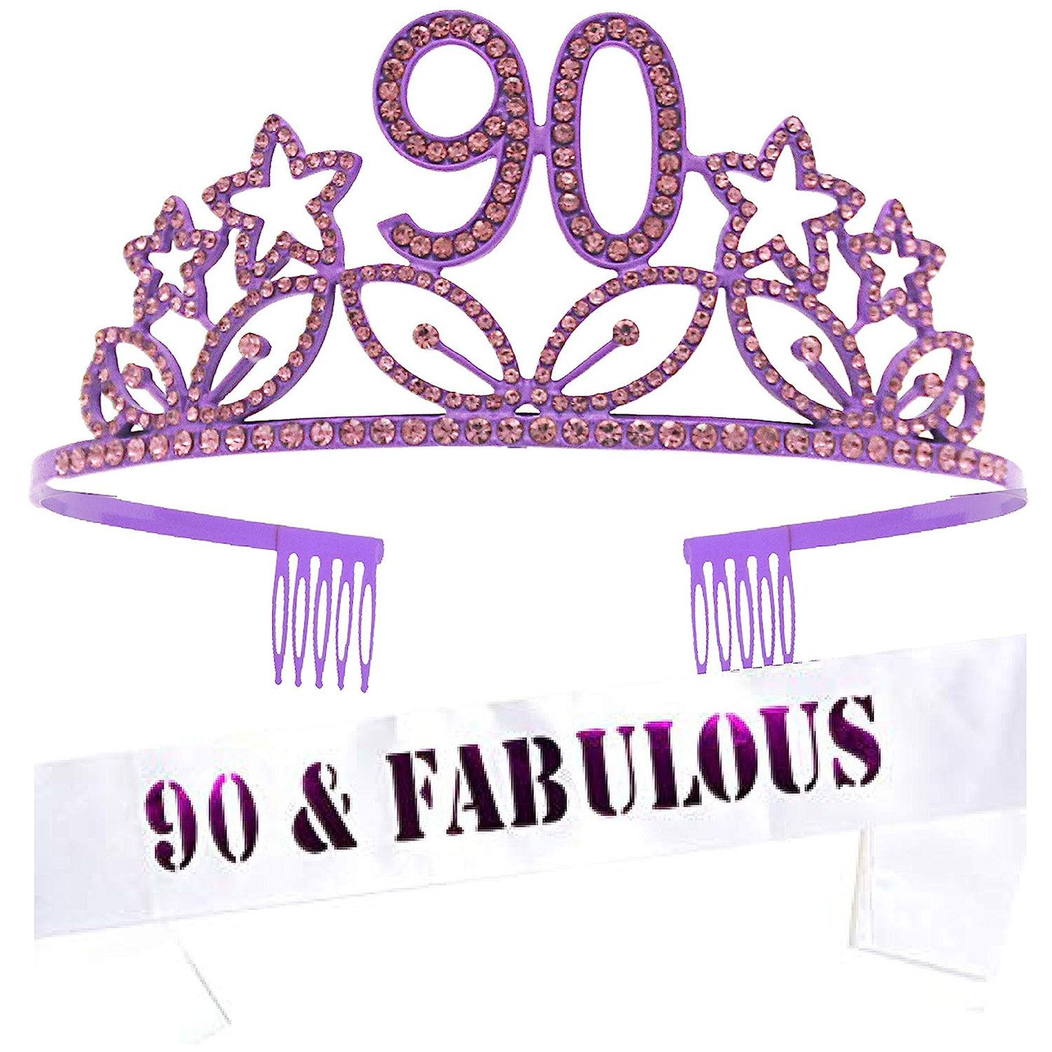  20th Birthday Sash and Tiara for Women - Fabulous Set