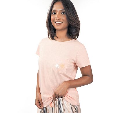 Women's Peace, Love & Dreams Pajama Tee & Pajama Boxer Shorts Set