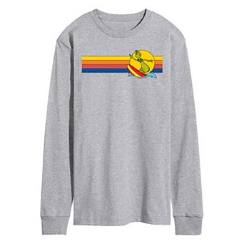 Men's Dr. Seuss The Grinch Surf Retro Long Sleeve Graphic Tee