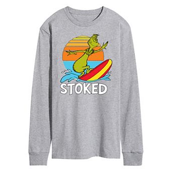 Men's Dr. Seuss The Grinch Stoked Long Sleeve Graphic Tee