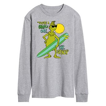 Men's Dr. Seuss The Grinch You're A Gnarly One Long Sleeve Graphic Tee