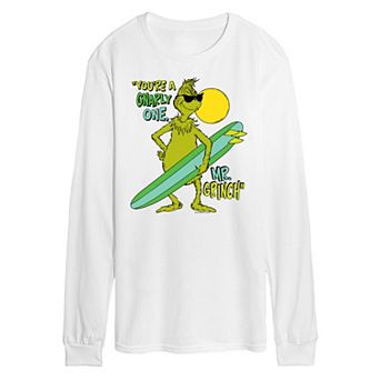 Men's Dr. Seuss The Grinch You're A Gnarly One Long Sleeve Graphic Tee
