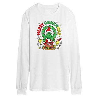 Men's Dr. Seuss The Grinch Merry Grinchmas Long Sleeve Graphic Tee