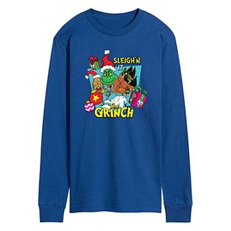 Men's Dr. Seuss The Grinch Sleigh'n It Long Sleeve Graphic Tee