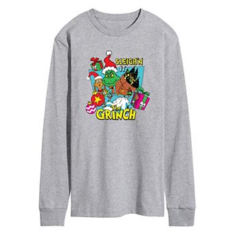 Men's Dr. Seuss The Grinch Sleigh'n It Long Sleeve Graphic Tee