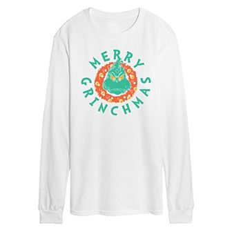 Men's Dr. Seuss The Grinch Merry Grinchmas Long Sleeve Graphic Tee