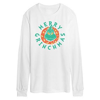 Men's Dr. Seuss The Grinch Merry Grinchmas Long Sleeve Graphic Tee