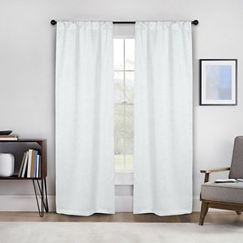 SUPERIOR Senna Textured Blackout Curtain Set of 2 Window Curtain Panels