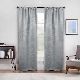SUPERIOR Senna Textured Blackout Curtain Set of 2 Window Curtain Panels