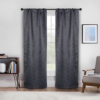 SUPERIOR Senna Textured Blackout Curtain Set of 2 Window Curtain Panels