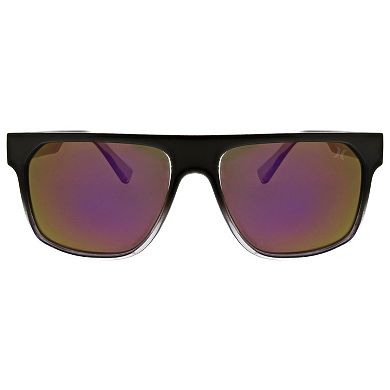 Men's Hurley 58mm Flat Top Polarized Square Sunglasses
