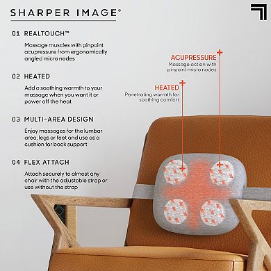 Sharper Image Realtouch Lumbar Acupressure Back Massager