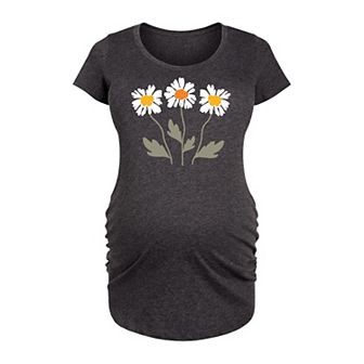 Maternity Retro Daisies Graphic Tee