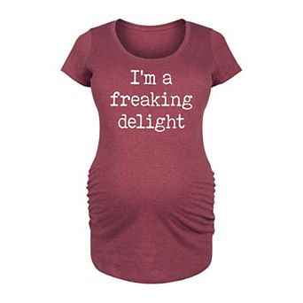 Maternity I'm A Freaking Delight Graphic Tee