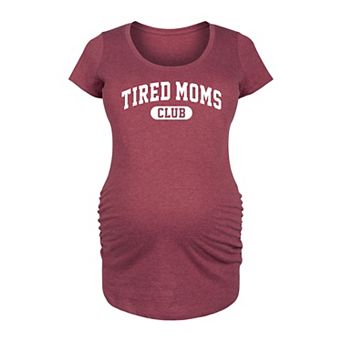 Maternity Tired Moms Club Collegiate Graphic Tee