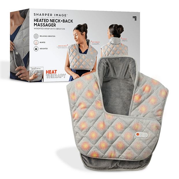 Sharper Image Heated Neck and Shoulder Massager Wrap