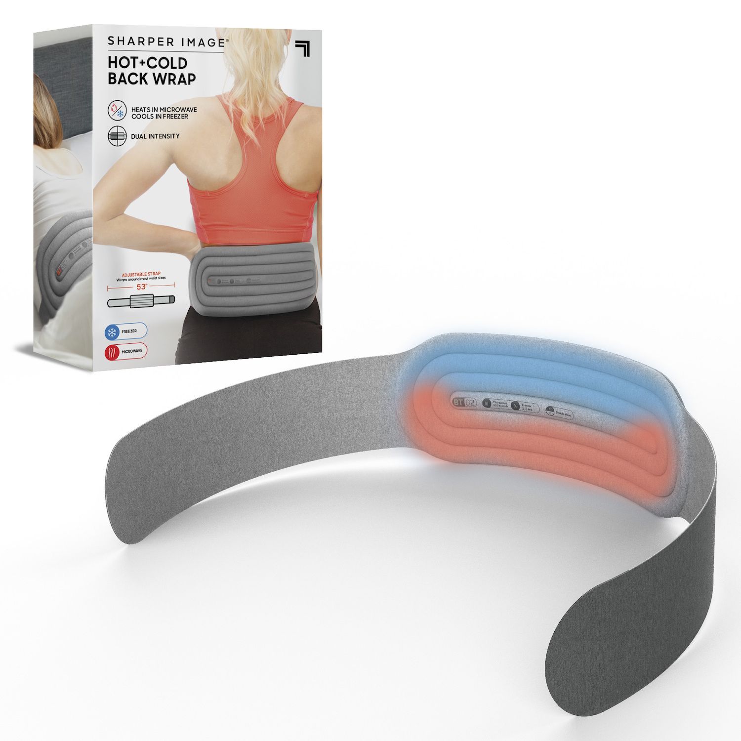 Sharper Image Compression Heated Back Wrap