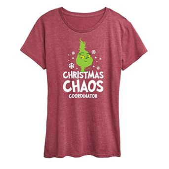 Women's Dr. Seuss Little Grinch Chaos Coordinator Graphic Tee