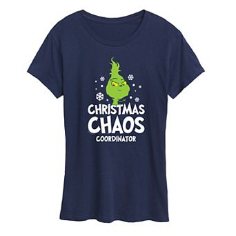 Women's Dr. Seuss Little Grinch Chaos Coordinator Graphic Tee