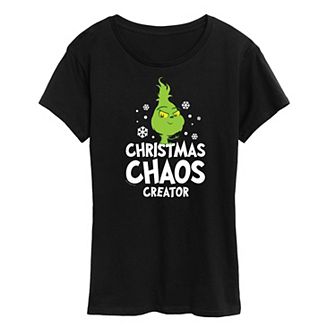 Women's Dr. Seuss Little Grinch Chaos Creator Graphic Tee