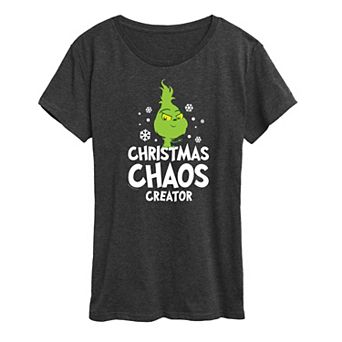 Women's Dr. Seuss Little Grinch Chaos Creator Graphic Tee